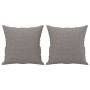 Sofá de 2 plazas con cojines tela gris taupe 140 cm de , Sofás - Ref: Foro24-3200916, Precio: 238,45 €, Descuento: %