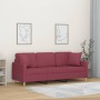 3-Sitzer-Sofa mit roten Stoffkissen 180 cm von , Sofas - Ref: Foro24-3200923, Preis: 295,95 €, Rabatt: %