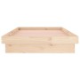 Bed frame with LED solid wood 100x200 cm by , Beds and slatted bases - Ref: Foro24-819962, Price: 140,01 €, Discount: %