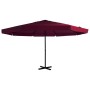 Garden umbrella with burgundy red aluminum pole 500 cm by vidaXL, Umbrellas - Ref: Foro24-44476, Price: 270,98 €, Discount: %