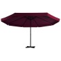 Garden umbrella with burgundy red aluminum pole 500 cm by vidaXL, Umbrellas - Ref: Foro24-44476, Price: 270,98 €, Discount: %