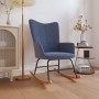 Blue fabric rocking chair by , Rocking chairs - Ref: Foro24-328011, Price: 121,67 €, Discount: %