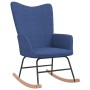 Silla mecedora de tela azul de , Mecedoras - Ref: Foro24-328011, Precio: 121,67 €, Descuento: %