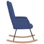 Silla mecedora de tela azul de , Mecedoras - Ref: Foro24-328011, Precio: 121,67 €, Descuento: %