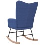 Silla mecedora de tela azul de , Mecedoras - Ref: Foro24-328011, Precio: 121,67 €, Descuento: %