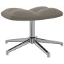 Silla de relajación con reposapiés terciopelo gris claro de , Sillones - Ref: Foro24-328128, Precio: 159,22 €, Descuento: %