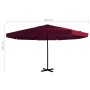 Garden umbrella with burgundy red aluminum pole 500 cm by vidaXL, Umbrellas - Ref: Foro24-44476, Price: 270,98 €, Discount: %