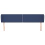 Cabecero de tela azul 163x23x78/88 cm de , Cabeceros y pies de cama - Ref: Foro24-3117016, Precio: 73,99 €, Descuento: %