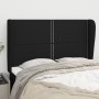 Cabecero con orejas de tela negro 147x23x118/128 cm de , Cabeceros y pies de cama - Ref: Foro24-3117816, Precio: 137,99 €, De...