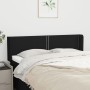 Cabecero de tela negro 147x16x78/88 cm de , Cabeceros y pies de cama - Ref: Foro24-3118628, Precio: 71,99 €, Descuento: %