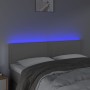 Cabecero con LED cuero sintético negro 144x5x78/88 cm de , Cabeceros y pies de cama - Ref: Foro24-3121566, Precio: 59,57 €, D...