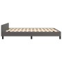 Bed frame with headboard gray synthetic leather 140x200cm by , Beds and slatted bases - Ref: Foro24-3125516, Price: 235,16 €,...