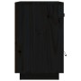 Mesita de noche madera maciza de pino negro 40x34x55 cm de vidaXL, Mesitas de noche - Ref: Foro24-818313, Precio: 49,11 €, De...