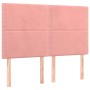 Cama box spring con colchón terciopelo rosa 140x200 cm de , Camas y somieres - Ref: Foro24-3137790, Precio: 554,07 €, Descuen...