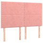 Cama box spring con colchón terciopelo rosa 140x190 cm de , Camas y somieres - Ref: Foro24-3137784, Precio: 528,53 €, Descuen...