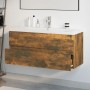 Smoked oak plywood bathroom cabinet with sink by , bathroom vanities - Ref: Foro24-3152888, Price: 320,66 €, Discount: %