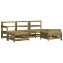 Garden furniture set 6 pieces impregnated pine wood by , Garden sets - Ref: Foro24-3186325, Price: 301,77 €, Discount: %