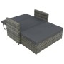 2-teiliges Gartenmöbel-Set und graue synthetische Rattankissen von vidaXL, Outdoor-Sofas - Ref: Foro24-44483, Preis: 338,99 €...