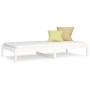 Sofá cama madera maciza de pino blanco 80x200 cm de , Camas y somieres - Ref: Foro24-820418, Precio: 53,99 €, Descuento: %