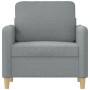 Sillón de tela gris claro 60 cm de , Sofás - Ref: Foro24-359462, Precio: 161,96 €, Descuento: %