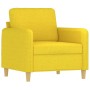 Sofa set with cushions 3 pieces light yellow fabric by , Sofas - Ref: Foro24-3202075, Price: 651,54 €, Discount: %