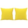 Juego de sofás con cojines 3 piezas tela amarillo claro de , Sofás - Ref: Foro24-3202075, Precio: 651,54 €, Descuento: %