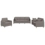 Sofa set with cushions 3 pieces taupe gray fabric by , Sofas - Ref: Foro24-3202077, Price: 675,36 €, Discount: %