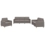 Sofa set with cushions 3 pieces taupe gray fabric by , Sofas - Ref: Foro24-3202061, Price: 651,69 €, Discount: %