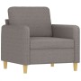 Sofa set with cushions 3 pieces taupe gray fabric by , Sofas - Ref: Foro24-3202061, Price: 651,69 €, Discount: %