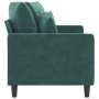 Dark green velvet 2-seater sofa 140 cm by , Sofas - Ref: Foro24-359305, Price: 241,99 €, Discount: %