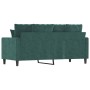 Dark green velvet 2-seater sofa 140 cm by , Sofas - Ref: Foro24-359305, Price: 241,99 €, Discount: %