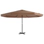 Garden umbrella with taupe gray aluminum pole 500 cm by vidaXL, Umbrellas - Ref: Foro24-44475, Price: 281,42 €, Discount: %