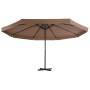 Garden umbrella with taupe gray aluminum pole 500 cm by vidaXL, Umbrellas - Ref: Foro24-44475, Price: 281,42 €, Discount: %