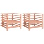 Sillones de jardín 2 unidades madera maciza Douglas de , Sofás modulares de exterior - Ref: Foro24-825630, Precio: 110,07 €, ...