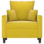 Sillón de terciopelo amarillo 60 cm de , Sofás - Ref: Foro24-359289, Precio: 162,33 €, Descuento: %