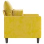 Sillón de terciopelo amarillo 60 cm de , Sofás - Ref: Foro24-359289, Precio: 162,33 €, Descuento: %