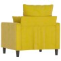 Sillón de terciopelo amarillo 60 cm de , Sofás - Ref: Foro24-359289, Precio: 162,33 €, Descuento: %