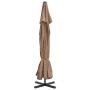 Garden umbrella with taupe gray aluminum pole 500 cm by vidaXL, Umbrellas - Ref: Foro24-44475, Price: 281,42 €, Discount: %