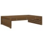 Garden stool solid pine wood honey brown 120x80 cm by , Modular outdoor sofas - Ref: Foro24-825754, Price: 75,23 €, Discount: %