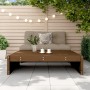 Garden stool solid pine wood honey brown 120x80 cm by , Modular outdoor sofas - Ref: Foro24-825754, Price: 75,23 €, Discount: %