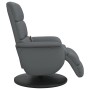 Sillón reclinable de masaje con reposapiés cuero sintético gris de , Sillones - Ref: Foro24-356727, Precio: 278,99 €, Descuen...