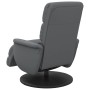 Sillón reclinable de masaje con reposapiés cuero sintético gris de , Sillones - Ref: Foro24-356727, Precio: 278,99 €, Descuen...