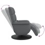 Grauer Massagesessel aus Kunstleder mit Fußstütze von , Sessel - Ref: Foro24-356727, Preis: 278,01 €, Rabatt: %