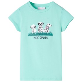 Light mint green children's t-shirt size 92 by , Kids T-shirts - Ref: Foro24-11094, Price: 9,99 €, Discount: %