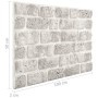 3D-Wandpaneele Brick Design 11 Stück EPS Hellgrau von , Wandverkleidung - Ref: Foro24-147199, Preis: 178,83 €, Rabatt: %