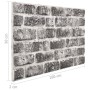 3D Wall Panels Brick Design 11 pcs EPS Dark Gray by , Wall covering - Ref: Foro24-147200, Price: 166,50 €, Discount: %