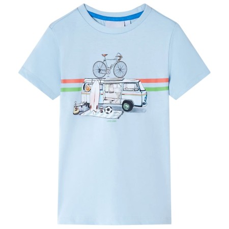 Light blue children's t-shirt 140 by , Kids T-shirts - Ref: Foro24-12043, Price: 8,99 €, Discount: %