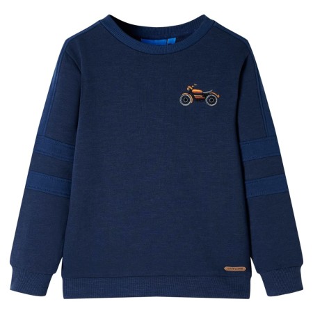 Marineblaues Melange-Sweatshirt für Kinder 140 von , Kinder-T-Shirts - Ref: Foro24-12663, Preis: 12,61 €, Rabatt: %