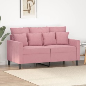 2-seater sofa pink velvet 120 cm by , Sofas - Ref: Foro24-359296, Price: 226,65 €, Discount: %