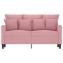 2-seater sofa pink velvet 120 cm by , Sofas - Ref: Foro24-359296, Price: 226,42 €, Discount: %